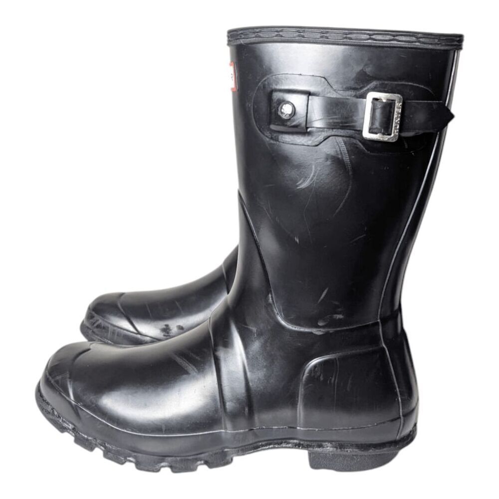 Hunter Original Short Gloss Rain Boot Size 8 - image 3